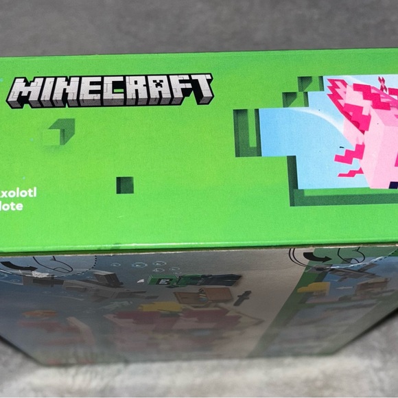 LEGO Minecraft Pink Axolotl Building Toy - Picture 6 of 9